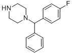 [(4-FLUOROPHENYL)PHENYLMETHYL]PIPERAZINE结构式
