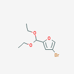Structure of 4-bromo-2-(diethoxymethyl)furan