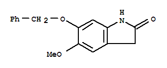 Structure of 6-(benzyloxy)-5-methoxy-1,3-dihydro-2H-indol-2-one