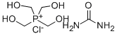 Structure of Tetrakis(hydroxymethyl)phosphonium chloride urea polymer