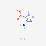 Structure of METHYL 4-AMINO-1H-PYRAZOLE-5-CARBOXYLATE HYDROCHLORIDE