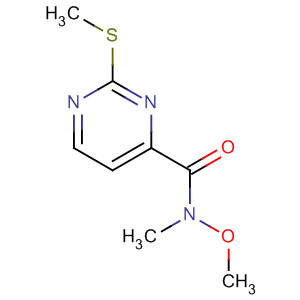 Structure of N-methoxy-N-methyl-2-(methylthio)-4-Pyrimidinecarboxamide