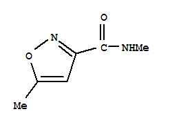 Structure of 3-Isoxazolecarboxamide,N,5-dimethyl-