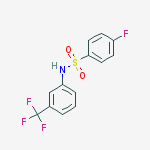 Structure of 4-fluoro-n-[3-(trifluoromethyl)phenyl]benzenesulfonamide