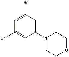 Structure of 3,5-Dibromo-1-morpholinobenzene