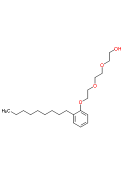 Structure of P-NONYLPHENOL TRIETHOXYLATE(RING-13C6), (100UG/ML IN NONANE)