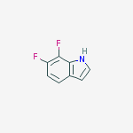 1H-INDOLE,6,7-DIFLUORO-结构式