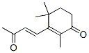 Chemical structure of 2,4,4-trimethyl-3-(3-oxo-1-butenyl)cyclohex-2-en-1-one