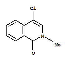 4-chloro-2-methylisoquinolin-1(2H)-one结构式
