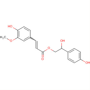 2-Propenoic acid, 3-(4-hydroxy-3-methoxyphenyl)-,2-hydroxy-2-(4-hydroxyphenyl)ethyl ester, (2E)-结构式