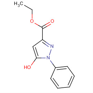 Structure of 1H-Pyrazole-3-carboxylic acid, 5-hydroxy-1-phenyl-, ethyl ester