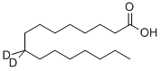 Structure of HEXADECANOIC-9,9-D2 ACID