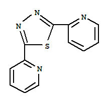 2,2'-(1,3,4-thiadiazole-2,5-diyl)dipyridine结构式