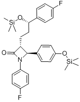 Structure of (3R,4S)-1-(4-Fluorophenyl)-3-((S)-3-(4-fluorophenyl-3-(trimethylsilyloxy)propyl)-4-(4-(trimethylsilyloxy)phenyl)azetidin-2-one