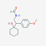 Structure of N-FORMYL-1-(2-AMINO-1-(4-METHOXYPHENYL)ETHYL)CYCLOHEXANOL