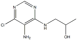 1-(5-AMino-6-chloro-pyriMidin-4-ylaMino)-propan-2-ol结构式