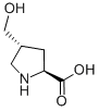 Structure of L-Proline,4-(hydroxymethyl)-, (4R)-