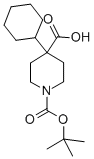 BOC-4-环己基-哌啶-4-羧酸结构式