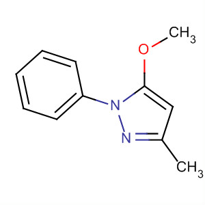 1H-Pyrazole, 5-methoxy-3-methyl-1-phenyl- 的化学结构式