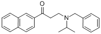 Structure of 1-Propanone, 3-[(1-methylethyl)(phenylmethyl)amino]-1-(2-naphthalenyl)-