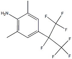 Benzenamine,2,6-dimethyl-4-[1,2,2,2-tetrafluoro-1-(trifluoromethyl)ethyl]-结构式