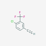 Structure of 4-CHLORO-3-(TRIFLUOROMETHYL)PHENYLACETYLENE