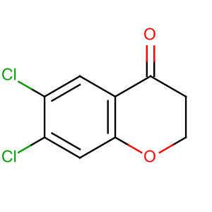 Structure of 4H-1-Benzopyran-4-one, 6,7-dichloro-2,3-dihydro-