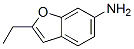 Structure of 6-Benzofuranamine,  2-ethyl-