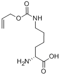 Chemical structure of H-D-LYS(ALLOC)-OH