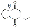 Structure of (3R,8aS)-Octahydro-3-(1-methylethyl)pyrrolo[1,2-a]pyrazine-1,4-dione
