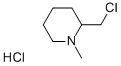 Structure of N-(2-Chloromethyl)-N-methylpiperidine, hydrochloride salt