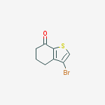 Structure of 3-bromo-5,6-dihydro-4h-1-benzothiophen-7-one