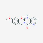 3-(4-methoxybenzyl)pyrido[3,2-d]pyrimidine-2,4(1H,3H)-dione结构式