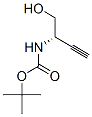 Structure of Carbamic acid, [(1S)-1-(hydroxymethyl)-2-propynyl]-, 1,1-dimethylethyl ester