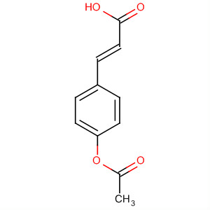 Structure of 2-Propenoic acid, 3-[4-(acetyloxy)phenyl]-, (E)-