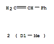 Structure of Dimethylstyrene,MixedIsomers,>96%