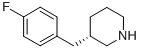 Structure of PIPERIDINE, 3-[(4-FLUOROPHENYL)METHYL]-, (3S)-