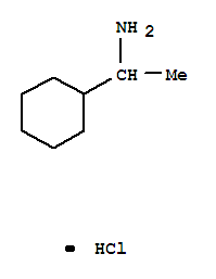 Structure of 1-cyclohexylethanamine hydrochloride (1:1)