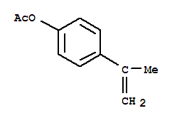 Structure of 4-(Prop-1-en-2-yl)phenyl acetate