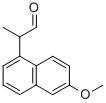 Structure of 6-methoxy-alpha-methylnaphthalen-1-acetaldehyde
