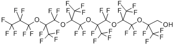 Structure of 1H,1H-PERFLUORO(2,5,8,11,14-PENTAMETHYL-3,6,9,12,15-OXAOCTADECAN-1-OL)