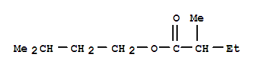 Structure of 3-methylbutyl 2-methylbutyrate