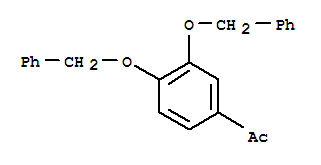 Structure of 1-[3,4-bis(benzyloxy)phenyl]ethanone