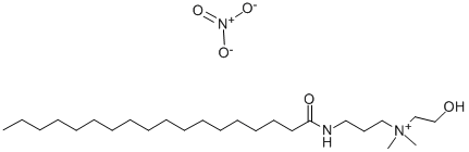 2-hydroxyethyldimethyl-3-stearamidopropylammonium nitrate结构式