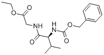 N-苄氧羰基-结氨酰甘氨酸乙酯结构式