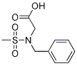 Structure of 2-(N-BENZYLMETHYLSULFONAMIDO)ACETIC ACID