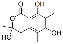 Structure of 3,4-Dihydro-3,5,7-trimethyl-3,6,8-trihydroxy-1H-2-benzopyran-1-one
