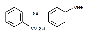 Structure of 2-[(3-Methoxyphenyl)amino]benzoic acid