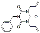 S-Triazine-2,4,6(1H,3H,5H)-trione, 1-benzyl-3,5-diallyl-,结构式