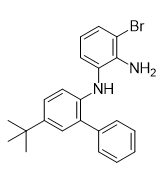 Structure of 3-bromo-N1-(5-(tert-butyl)-[1,1′-biphenyl]-2-yl)benzene-1,2-diamine